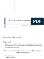 Aula 02 - Recebimento, Expedicao e Armazenamento de Materiais