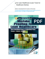 Mistake Proofing For Lean Healthcare (Lean Tools For Healthcare Series) - ISBN 9781439837436, 978-1439837436