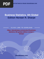 Instant Download Business Statistics, 4th Global Edition Norean R. Sharpe PDF All Chapter