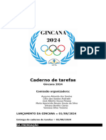 Caderno de Tarefas Gincana 2024