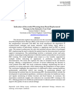 Indicators of Successful Weaning From Renal Replacement Therapy in The Intensive Care Unit