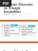 Illustrate Theorems On Triangle Inequalities