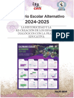 Calendario Escolar Alternativo 2024 2025