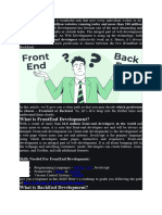 FrontEnd Vs BackEnd Which One Should I Choose