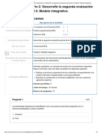 Examen - (AAB02) Cuestionario 2 - Desarrolle La Segunda Evaluación Parcial de La Unidad 6. Modelo Integrativo