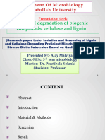 Microbial Degredation of Plant Wast