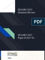 SEAMO 2023 Questions