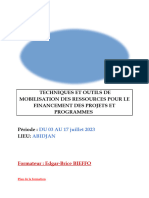 Document de Formation - Mobilisation de Ressources