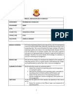 Operating Systems Module Fcit