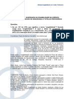 Respostas - SEMINÁRIO II - SUSPENSÃO DA EXIGIBILIDADE DO CRÉDITO TRIBUTÁRIO, MANDADO DE SEGURANÇA E TUTELAS PROVISÓRIAS