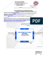 Holy Angel Universit: Understanding Plate Tectonics in The Context of The Philippines Scenario