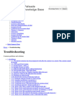 Troubleshooting - Palisade Knowledge Base