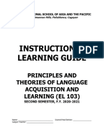 EL 103 Instructional Learning Guide