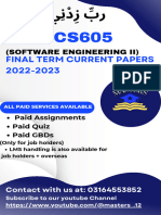 CS605 Final Term Current Papers Solved by Masters