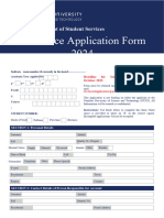 Residence Application 2024