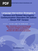 Full Download Language Intervention Strategies in Aphasia and Related Neurogenic Communication Disorders 5th Edition - Ebook PDF Version PDF