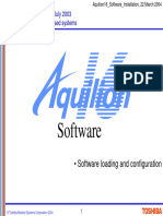 Aquilion16 Software Installation