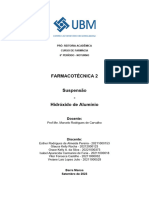 FARMACOTÉCNICA 2 - Hidróxido de Alumínio