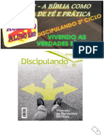 Lição 1 - A Bíblia Como Regra de Fé e Prática. Discipulado 3º Ciclo.