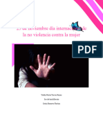 25 de Noviembre Día Internacional de La No Violencia Contra La Mujer