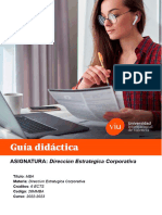 Guía Didáctica - 26MMBA - 10 - 2022 - 23 - Estrategia Corporativa PDF