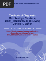 Full Download Textbook of Diagnostic Microbiology, 7e (Jan 4, 2023) - (032382997X) - (Elsevier) Connie R. Mahon PDF