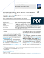 Pyrometallurgical Recycling of Different Lithium-Ion Battery Cell Systems