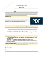 Adaptive Teaching Guide Template