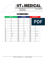 Major Test - 1 (P-1) 2024-26 Answer Key - DT. 28-07-2024