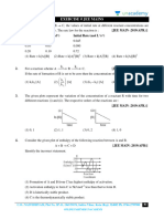 Exercise # Jee Mains: 1. (JEE MAIN - 2019 (APR.) ) (A) (Mol L) (B) (Mol) Initial Rate (Mol L S)