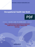 Occupational Health Law Sixth Edition. Edition Nick Hanning All Chapter Instant Download