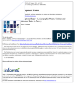 Fishburn 1974 Exceptional Paper Lexicographic Orders Utilities and Decision Rules A Survey