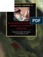 Cambridge Companion To 19th-Cent. American Women's Writing (D. M. Bauer - P. Gould)