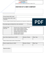 Form REV (Incorporation of New Company) 210226