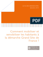 Comment Mobiliser Et Sensibiliser Les Habitants À La Démarche Grand Site de France ?