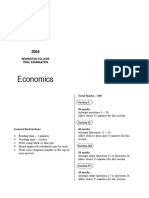 2004 Economics - Newington Trial With Solutions