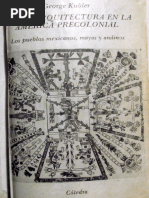 Kubler, George Arte y Arquitectura en La America Precolonial