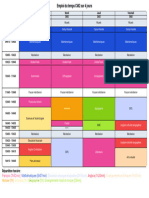 Emploi Du Temps CM2 Sur 4 Jours