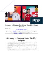 Group A - M3 - Germany-Hungary - Preview