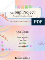 Purple Pink Gradient Cute Colorful Group Project Presentation