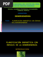 Planificación Energética Con Énfasis en La Dendroenergía