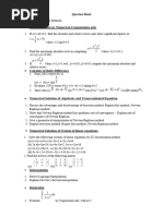 Numerical - Question Bank 2