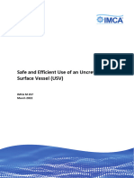 IMCA M 257 Safe and Efficient Use of An Uncrewed Surface Vessel (USV) 2022