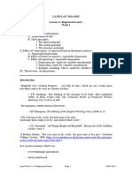 Land Lecture 3 Registered Land Handout 15-01-28