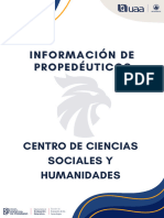 CCSH Información Propedéuticos