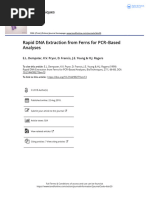 Rapid DNA Extraction From Ferns For PCR Based Analyses