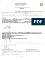 Worksheet-1 Lesson-6 Electromagnetic Induction