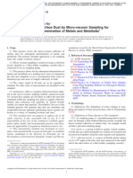 Collection of Surface Dust by Micro-Vacuum Sampling For Subsequent Determination of Metals and Metalloids