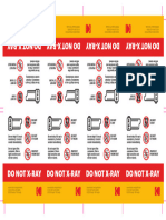 H 512 Do Not X Ray 8 Up Shipping Labels A4