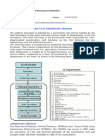 Administrative Structure and Development Authorities